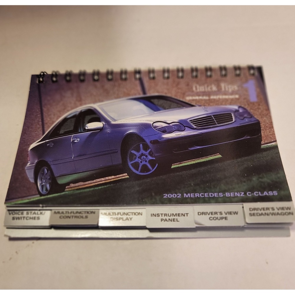 Mercedes 2002 C Class  Owner's MANUAL BROCHURE  ORIGINAL Quick Tips MC-01-372-90